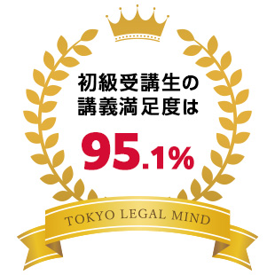 初級受講生の講義満足度は95.1%