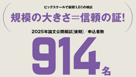 受験界最大級の規模の模試